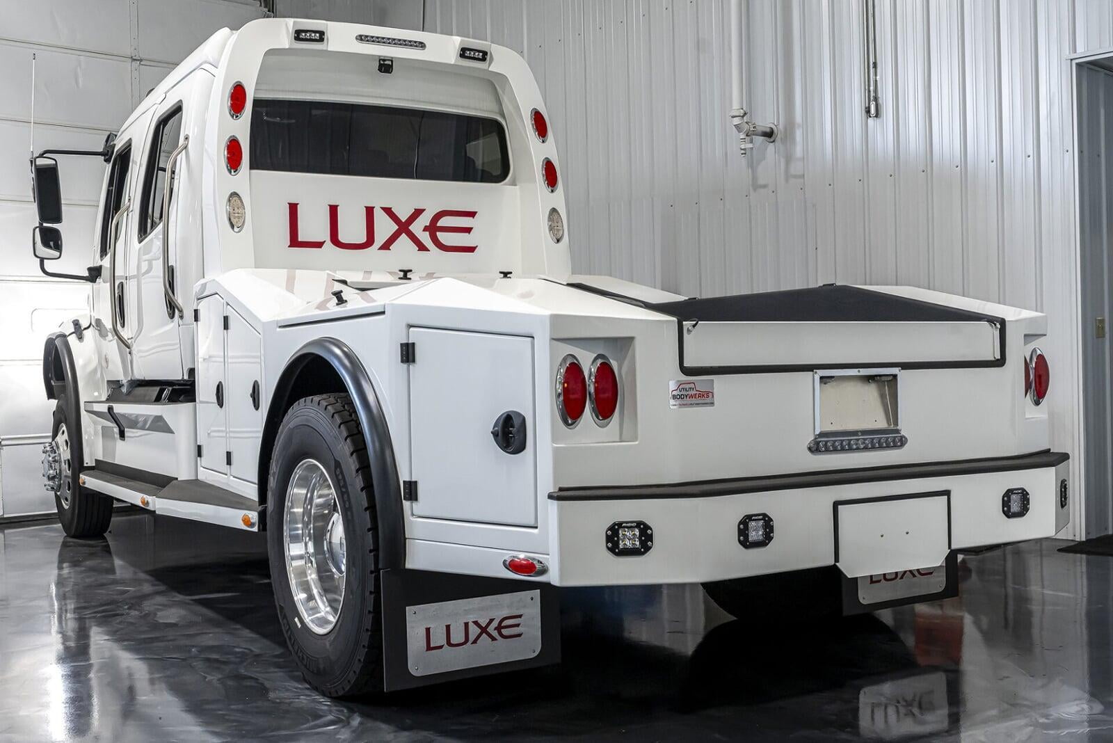 Freightliner M2 106 built by Luxe Trucks.